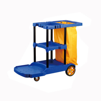 优易固(YOUYIGU)宾馆酒店多功能清洁车商用保洁车保洁工具车布草车客房服务车多层手推车垃圾车068C