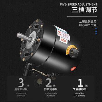 稻田 工业风扇 强力电风扇 工厂车间商用摇头墙壁挂扇 杨柳清泉系列 铝叶落地扇 3米电线【230W FS-65型】一台