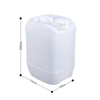 贺曼化工桶堆码桶塑料桶废液桶加厚带盖工业桶塑料桶包装桶5L白色方形桶