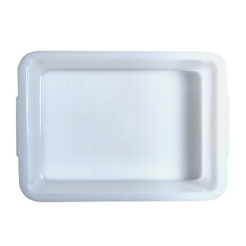 稳斯坦 W8 白色塑料盒子方盘 零件盒 周转箱筐物料盒元件盒分拣篮子 410*290*100mm