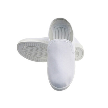 安小侠 防静电鞋无尘鞋电子工厂男女款车间防静电中巾鞋工作鞋透气 pvc白色 42