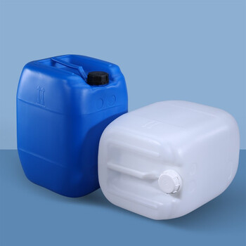 艾科堡塑料化工桶方形堆码桶25L工厂原料废液水桶加厚样品桶B款白色半透明