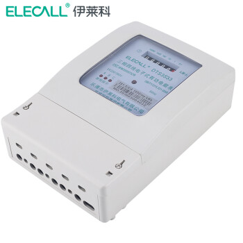 伊莱科(ELECALL)三相电度表电能表四线电表工业用电度表 白色 2级精度1.5(6A)需接互感器使用