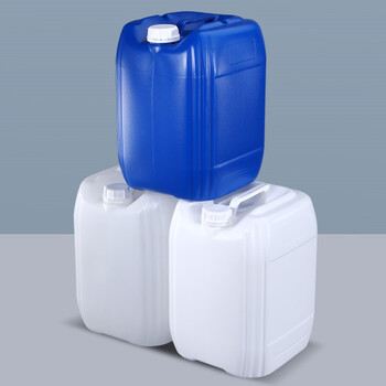 艾科堡塑料化工桶方形堆码桶25L工厂原料废液水桶加厚样品桶B款白色半透明