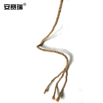 安赛瑞 麻绳  编织麻绳 细麻绳 园艺麻绳 捆绑绳 捆扎绳 装饰麻绳 黄麻绳   Φ4mm×750m 12521