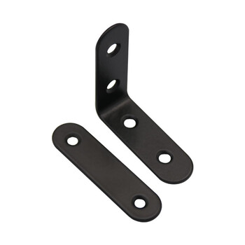 金固牢 KC-05 不锈钢角码固定支架 层板托（配安装螺丝） 直片40×16×2mm（10个）