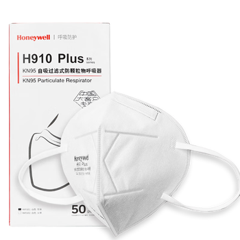 霍尼韦尔（Honeywell）KN95口罩H910Plus防工业粉尘防尘口罩耳带环保装50只/盒
