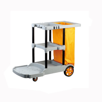 优易固(YOUYIGU)宾馆酒店多功能清洁车商用保洁车保洁工具车布草车客房服务车多层手推车垃圾车068C