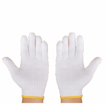 雄星 厂家定制 劳保棉纱手套耐磨加厚七针720g线手套24付/件 原色 均码