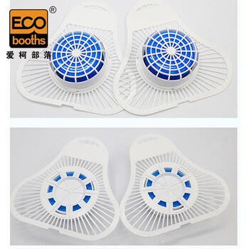 爱柯布洛 小便池尿斗香片 卫生间除臭过滤网（6片）除味三角尿斗香片防堵塞蓝色221208