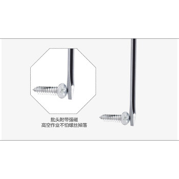 罗宾汉（RUBICON）No.102 强磁力彩条螺丝批 PH1 X 75mm螺丝刀 十字起子 改锥