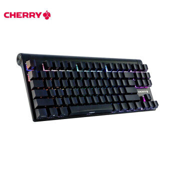 cherry樱桃mx80白光rgb87键机械键盘游戏键盘全键无冲铝合金机身军火