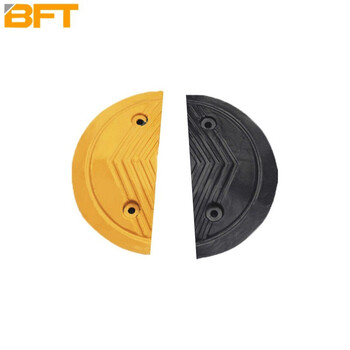 贝傅特 减速带橡胶减速带汽车乡村公路道路坡道加高斜坡缓冲带减速垄螺栓4cm圆头