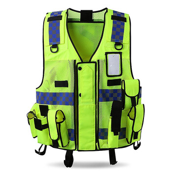 者也反光背心马甲工作服定制工地夜间反光背心 反光衣施工交通安全服环卫马甲印字网眼反光马甲 2XL