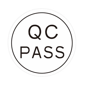 飞尔（FLYER）封口贴 透明防水圆形金银黑字封检验贴【直径20mm 黑字 QCPASS 1000贴】