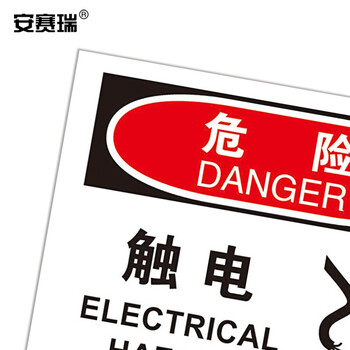 安赛瑞 安全警示标牌（危险-触电）当心触电标识 不干胶 250×315mm 31150