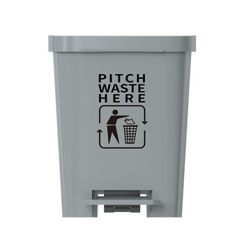 科力邦（Kelibang） 垃圾桶 脚踏式户外垃圾桶大号加厚环卫垃圾桶带盖 40L办公塑料垃圾桶商用 KB1034 灰色