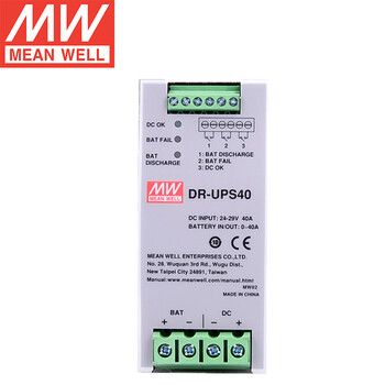 明纬(MEAN WELL) DR-UPS40 40A DC UPS模块 电池控制器可并联DC 明纬电源 DR-UPS40 40A