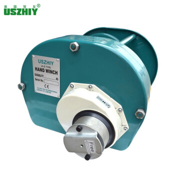 智友 USZHIY JC-E-500手摇绞盘多功能提升机自锁式刹车小型重型钢丝绳便携式0.5t吨卷扬机500kg