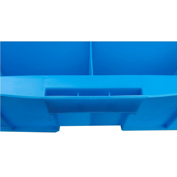 万尊 分隔零件盒加厚多格箱2格箱外径350*200*85mm塑料收纳盒分类箱