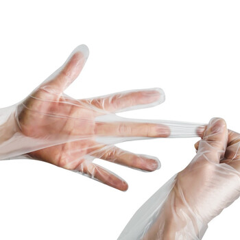 大杨一次性TPE手套 触屏防油卫生 100只/盒 透明大杨030 M中码女款码