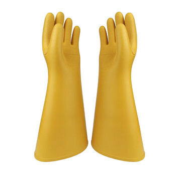 双安 40KV橡胶绝缘手套（手型）带电作业电力配电房安全防触电