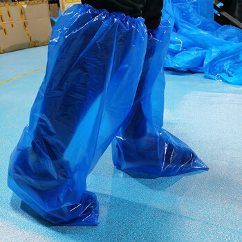 工者 一次性应急鞋套PE加厚20g一次性鞋套