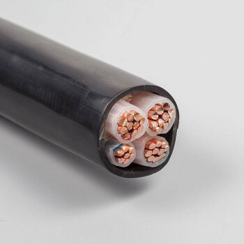 长城牌电缆 交联YJV-0.6/1kV-4*6+1*4平方国标铜芯阻燃电力电缆100米 黑色