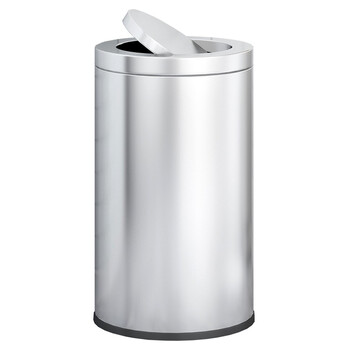 知旦 不锈钢垃圾桶 户外商场圆形垃圾桶可定制 610319