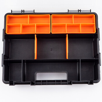 海斯迪克 HKCL-501 工具盒 塑料透明零件盒 分隔式元件储物收纳盒 F290(29*22*5.7cm)