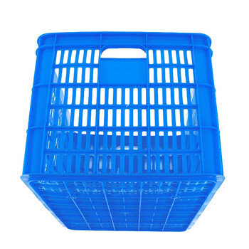 箱大王 Xlj-05 加厚蓝色塑料筐 快递水果蔬菜批发货筐 592筐 外600*420*350