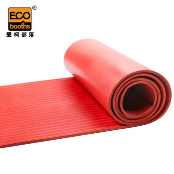 爱柯部落 绝缘垫 耐高压5KV橡胶垫1×5m×3mm配电房用绝缘耐磨耐压防滑红色110269