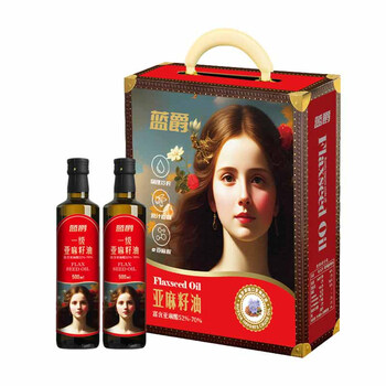 蓝爵蓝爵-亚麻籽油 礼盒500ml*2