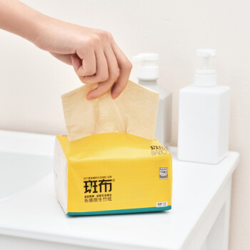斑布（BABO）DBCR130D16 斑布BASE系列3层130抽面巾纸(135mm*200mm/抽) （3层*130抽/包*16包/箱）