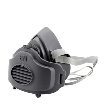 3M 3270防尘面具KN95防雾霾打磨煤矿装修防尘套装配25片3701防尘滤棉1个装