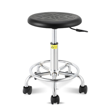 知旦LL1055实验室椅五星滑轮脚工作椅车间流水线钳工台配套椅子