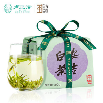 卢正浩绿茶安吉白茶特级100g2024新茶明前茶叶纸包正宗高山春茶长辈送礼