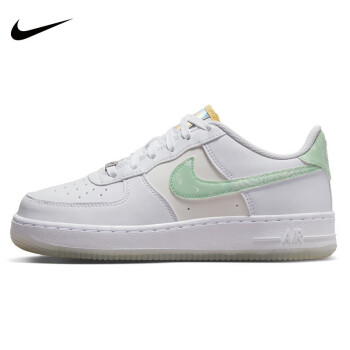 耐克（NIKE）女鞋Nike Air Force 1空军一号白绿腰果花AF1板鞋FJ7706 FJ7706-131 38.5