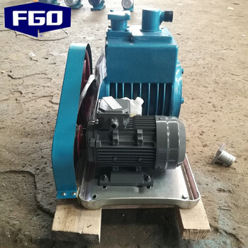 FGO 双级旋片式真空泵 高真空 功率1.5kw 风冷 380V 2X-15A 