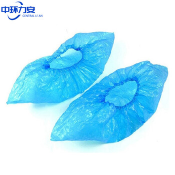 中环力安【100只】鞋套室内加厚耐磨一次性脚套防水防滑透明塑料防尘机房学生膜