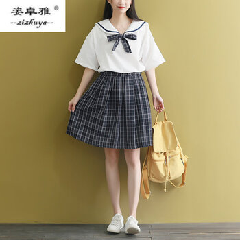 初中高中学生少女孩主持演讲表演出服装合唱团成人礼服班服连衣裙