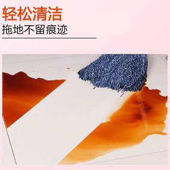 亿丽佳金属杆拖把棉线大堂老式墩布尘推拖布工厂物业吸水拖把金属柄圆头棉线绳拖布（圆头白棉线）10把一组