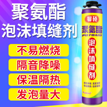 奥斯邦（Ausbond）聚氨酯泡沫填缝剂发泡胶发泡剂膨胀胶门窗密封填充剂泡沫胶隔音降噪防水堵洞保温材料750ml