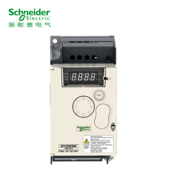 施耐德变频器单相200-240VAC ATV12 0.75KW 4.2A 标配面板Modbus ATV12H075M2各类简单机械操作变频器