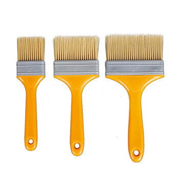 金诗洛 KSL943 塑柄油漆刷子(10把) 清洁刷 除尘文玩刷 塑料毛刷 扁油刷食品烧烤刷 2寸45mm