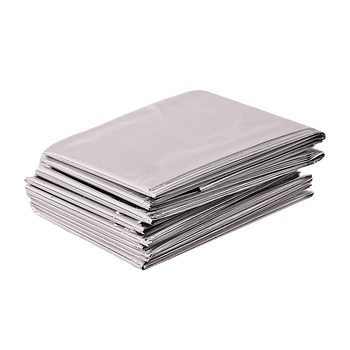 安赛瑞 急救毯 保温求生锡纸毯 地震生存保温毯 救灾毯银色160×210cm 25580