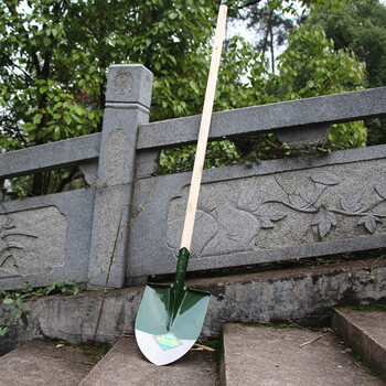 卡质 KAZHI  1.5米长款带柄尖头铲 铁铲沙锹铁锹钢锹农用大锹铁铲多功能兵工铲锰钢锹