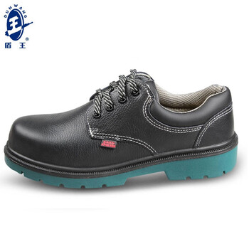 王盾/盾王 4381-5非金属防砸防穿刺6KV绝缘安全鞋劳保鞋耐磨防滑耐油耐弱酸碱定做 41码 黑色 1双