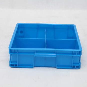 鸣固 塑料周转箱 分格箱 塑胶物料分隔盒五金工具盒零件多格盒 塑料箱螺丝盒正方四格355*355*105mm