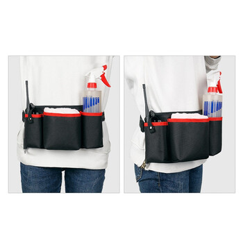 益美得 FW-2014 加厚牛津布清洁包物业门店服务员工具包保洁包腰包  三格款